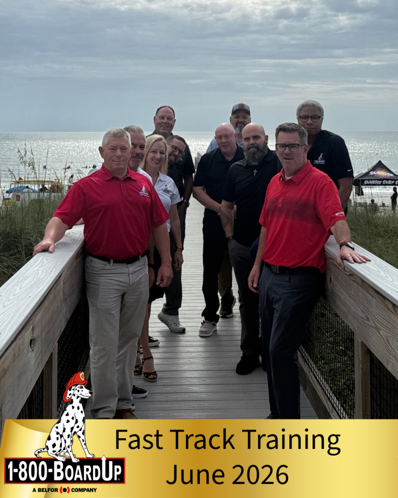 Picture showing the June 2026 1-800-BOARDUP Fast Track Training team members